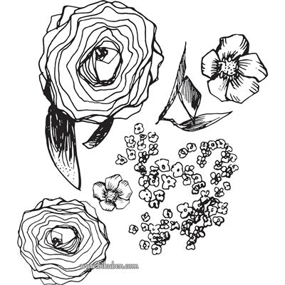 Jane Davenport - Clear Stamp - Build a Bouquet