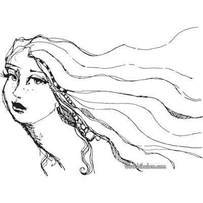 Jane Davenport - Clear Stamp - Hair Lines