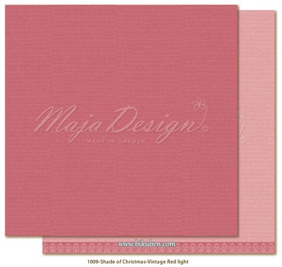 Maja Design - Shades of Christmas - Monochrome - Vintage Red Light 12 x 12"