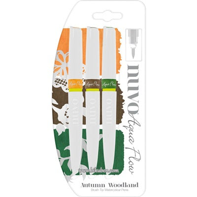 Tonic Studio - Nuvo Aqua Flow Pens - Autumn Woodland