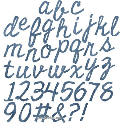 Sizzix - Tim Holtz Alterations - Thinlits - Cutout Script