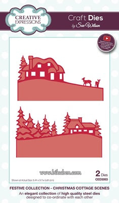 Creative Expressions - Sue Wilson - Christmas Cottage Scenes