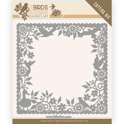 Jeanine Art - Birds an d Flowers - Dies - Birds Frame