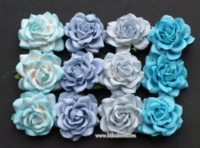 Wild Ochids - Trellis Roses - Mixed Blue Tone