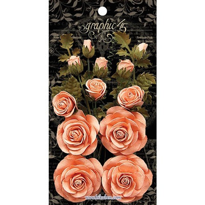 Graphic45: Staples - Paper Roses - Pink