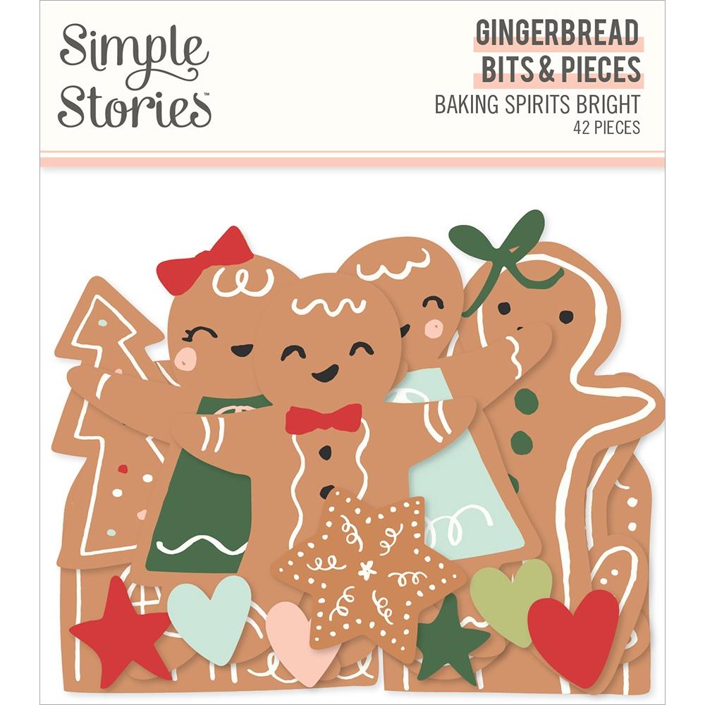 Simple Stories - Baking Spirits Bright - Bits & Pieces - Gingerbread