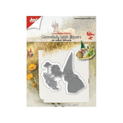 Joy! Crafts Dies - Gnomelady with flowers