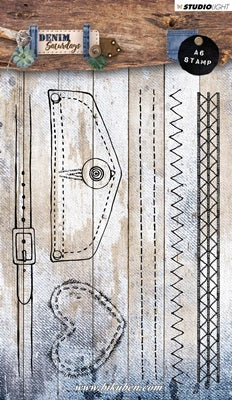 Studiolight - Denim Saturdays - Clear Stamp - Stich