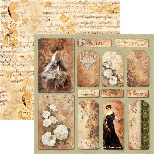 Ciao Bella - La Traviata - La Signora delle camelie 12 x 12"