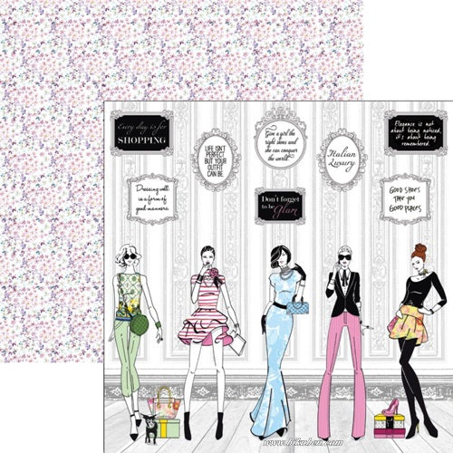 Ciao Bella - Italian Luxury - Fashion House      12 x 12"