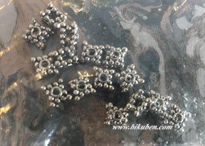 Darice - Jewelry Design - Rondell - Cast Beads Spacer- Antique Silver - 4mm