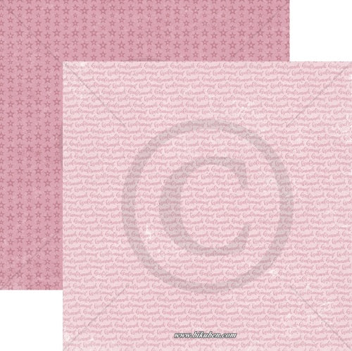 Papirdesign - Vårstemning - Rosa på ball     12 x 12"