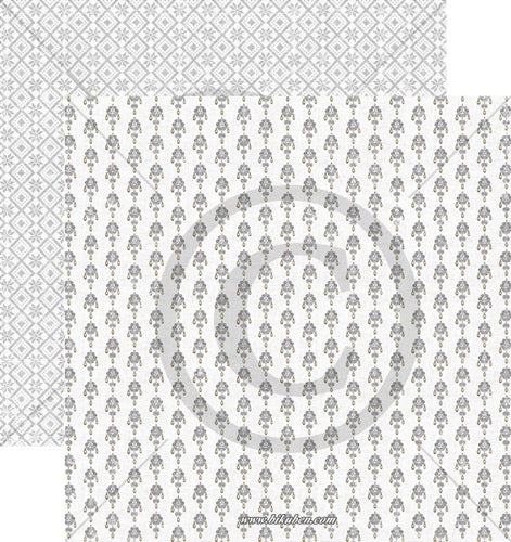 Papirdesign - Vårstemning - (Bunad) Sølje    12 x 12"