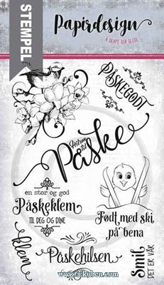 Papirdesign - Clear stamps - Påske