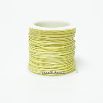 Kort & Godt - Vokset Bomullstråd - Rull - Lys Gul