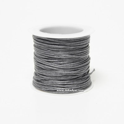 Kort & Godt - Vokset Bomullstråd - Rull - Mørk grå