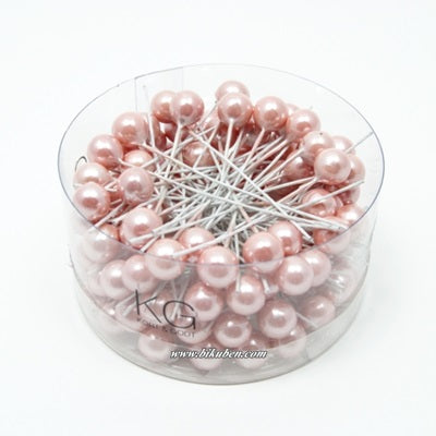 Kort & Godt - Pyntebær 2 - rosa - 8 mm