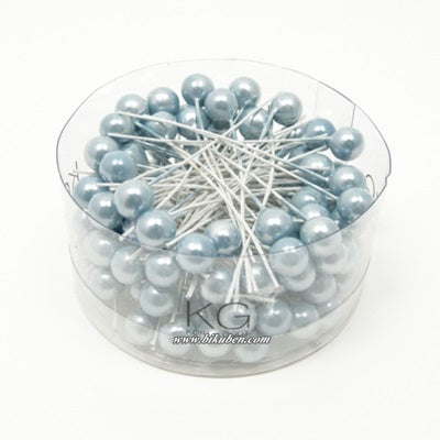 Kort & Godt - Pyntebær 2 - lysblå  - 8 mm