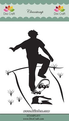 Dixie Craft - Clearstamp - Skater