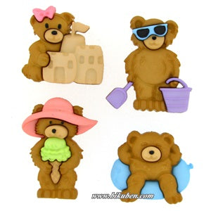 Dress it Up - Buttons - Summer Bears