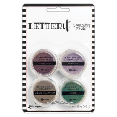 Ranger - Letter It - Embossing Powder Set - Graceful - 4pk
