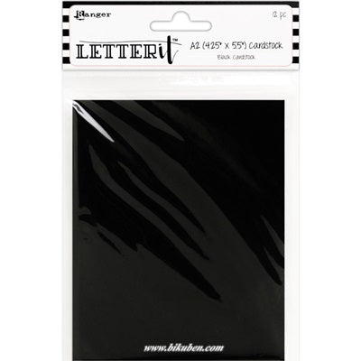 Ranger - Letter It - Black Cardstock