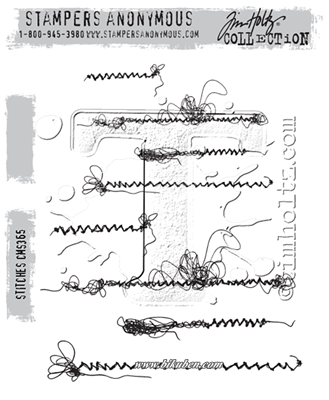 Tim Holtz Collection - Cling Stamps - Stitches
