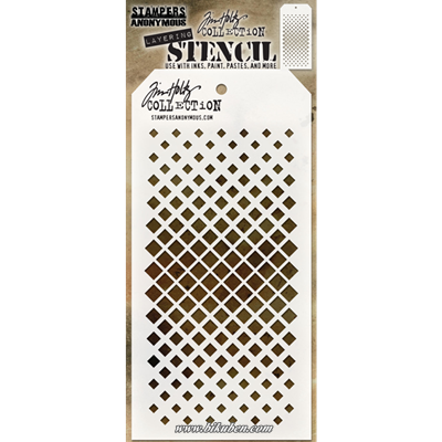 Tim Holtz - Layered Stencil - Gradient Square