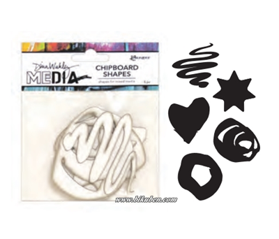 Dina Wakley Media - Chipboard Shapes - Basics