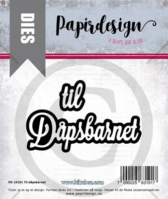 Papirdesign - Dies - Til Dåpsbarnet
