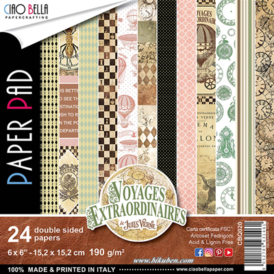 Ciao Bella - Voyages Extraordinaires - Paper Pad 6 x 6"