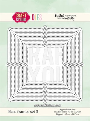 Craft & You - Cutting Dies - Base frames set 3