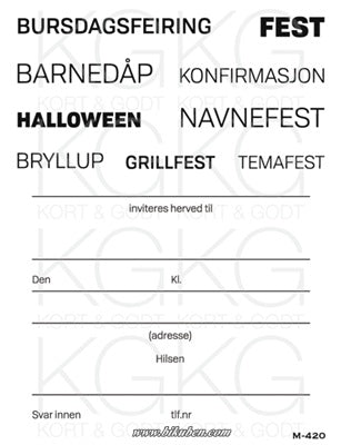 Kort & Godt - Clearstamps Medium plate - Inviteres herved