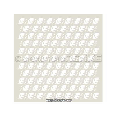 Alexandra Renke - Stencil - Leaves Pattern