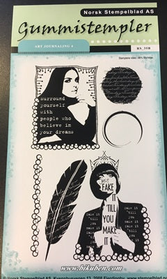 Norsk Stempelblad - Clearstamps - Art Journaling 4