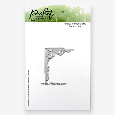 Picket Fence - Dies - Fancy Corner Foiled Die