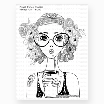 Picket Fence - Clear Stamp - Beautiful Girls - Kendyll