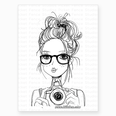 Picket Fence - Clear Stamp - Beautiful Girls - Karen