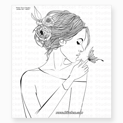 Picket Fence - Clear Stamp - Beautiful Girls - Jordan