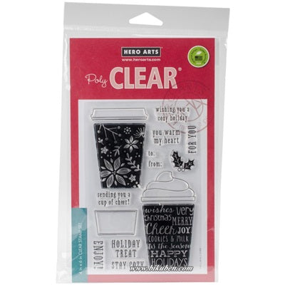 Echo Park - Clear Stamps & DIe Combo - Coffee Cup