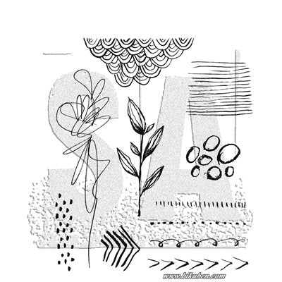 Tim Holtz Collection - Cling Stamps - Media Marks #1