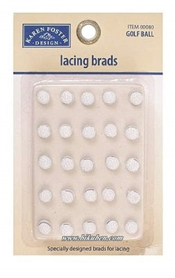 Karen Foster: Lacing Brads - Golf Ball