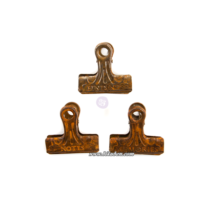 Prima - Art Daily Planner Collection - Rusty Metal Clips