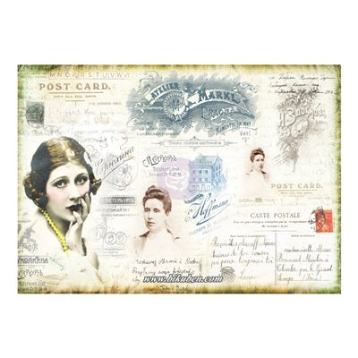 Finnabair - Tissue Paper - Carte Postale