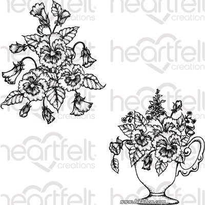 Heartfelt Creations - Rubber Stamps - Burst of Spring