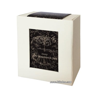 Graphic45 - Staples - ATC Matchbook Box - Ivory