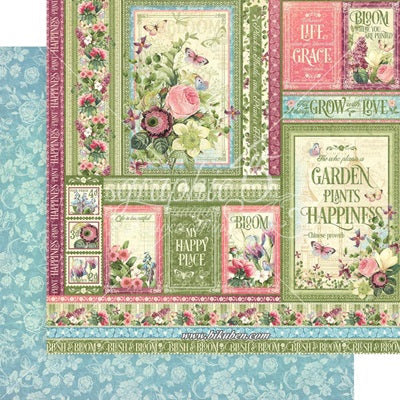 Graphic45 - Bloom - Grow with Love - 12 x 12"