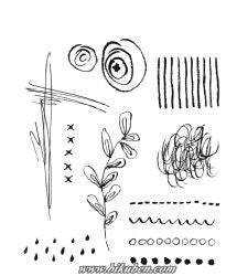 Tim Holtz Collection - Cling Stamps - Media Marks #2