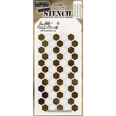 Tim Holtz - Layering Stencil - Shifter Hex