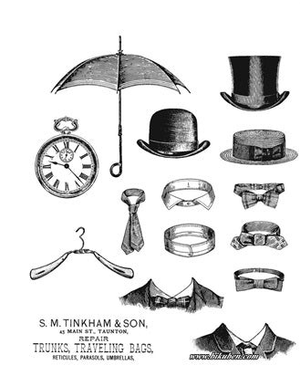 Tim Holtz Collection - Cling Stamps - Distinguished